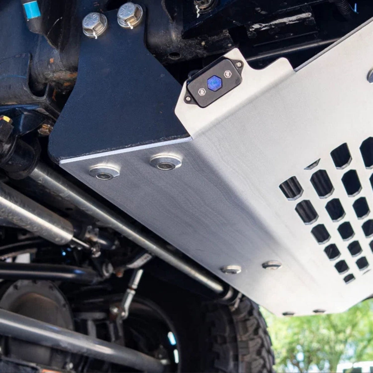 SDHQ Built 5052 aluminum skid plate for Ram 2500 and 3500 AEV Prospector bumper