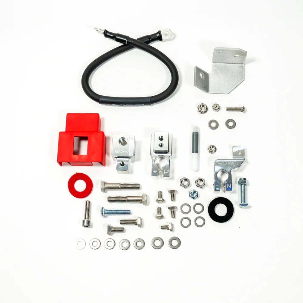 SDHQ Built Complete Billet Single Battery Terminal Distribution Kit for 19-23 Ram 2500 and 3500