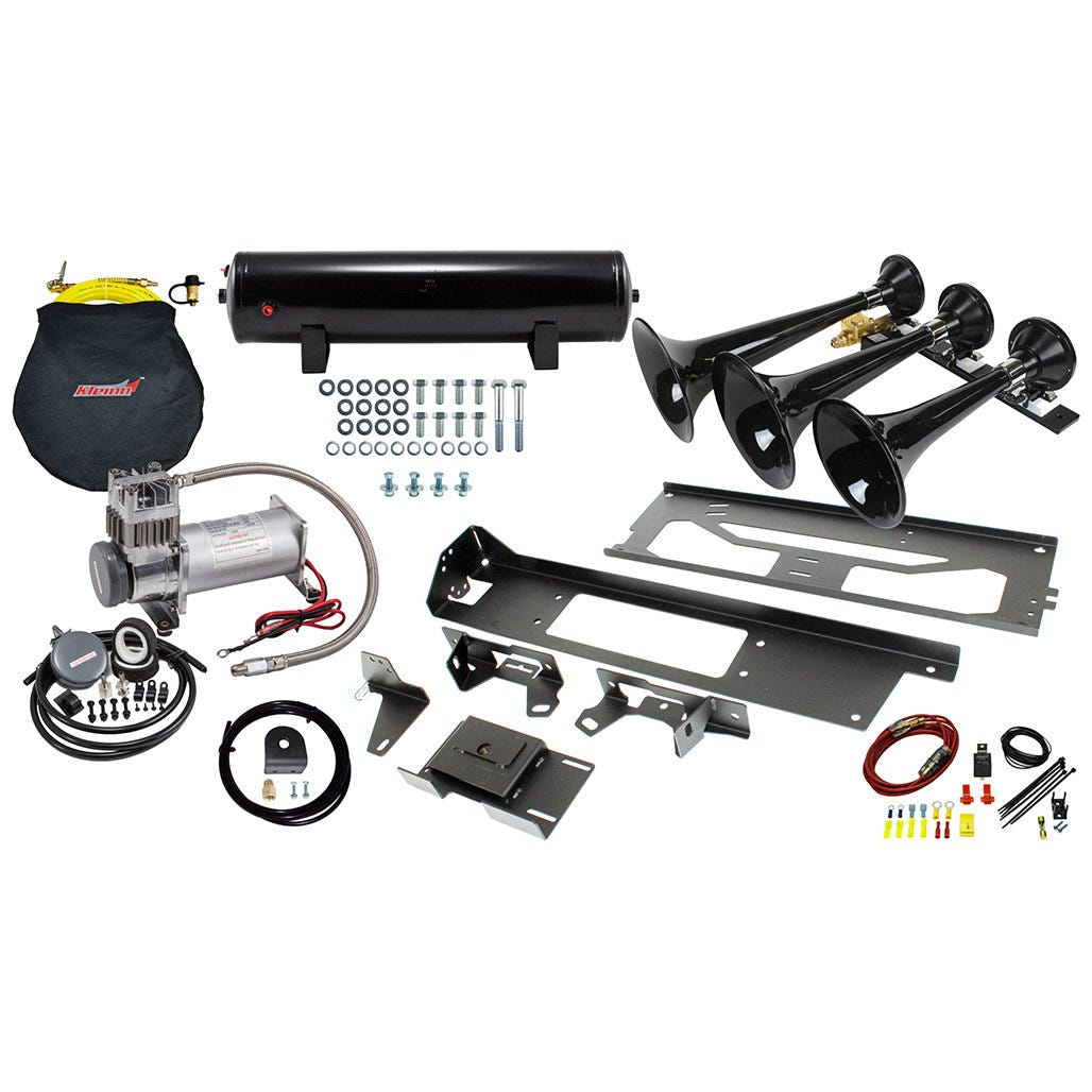 Kleinn Air Horns Bolt-On Air Horn and Onboard Air System for 17-22 Ford Superduty F-250 and 350