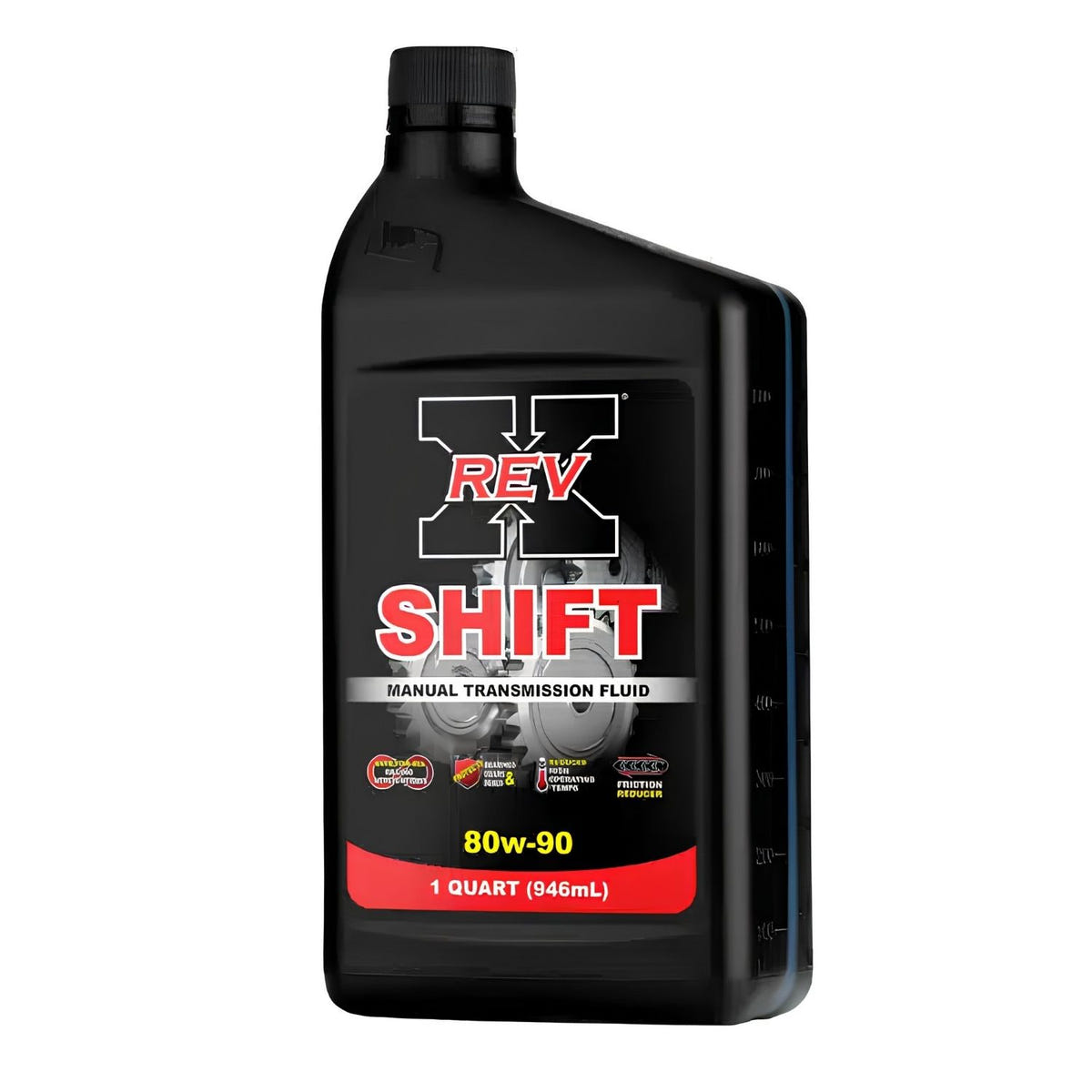 REV X SHIFT 80W90 Manual Transmission Fluid for smoother shifting, reduced friction, and gear protection
