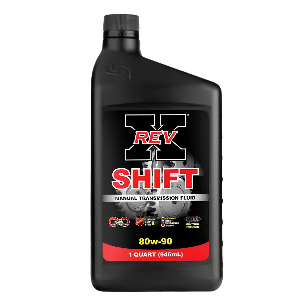 REV X 80W90 SHIFT Manual Transmission Fluid GL-5 semi-synthetic gear lubricant for heavy-duty trucks