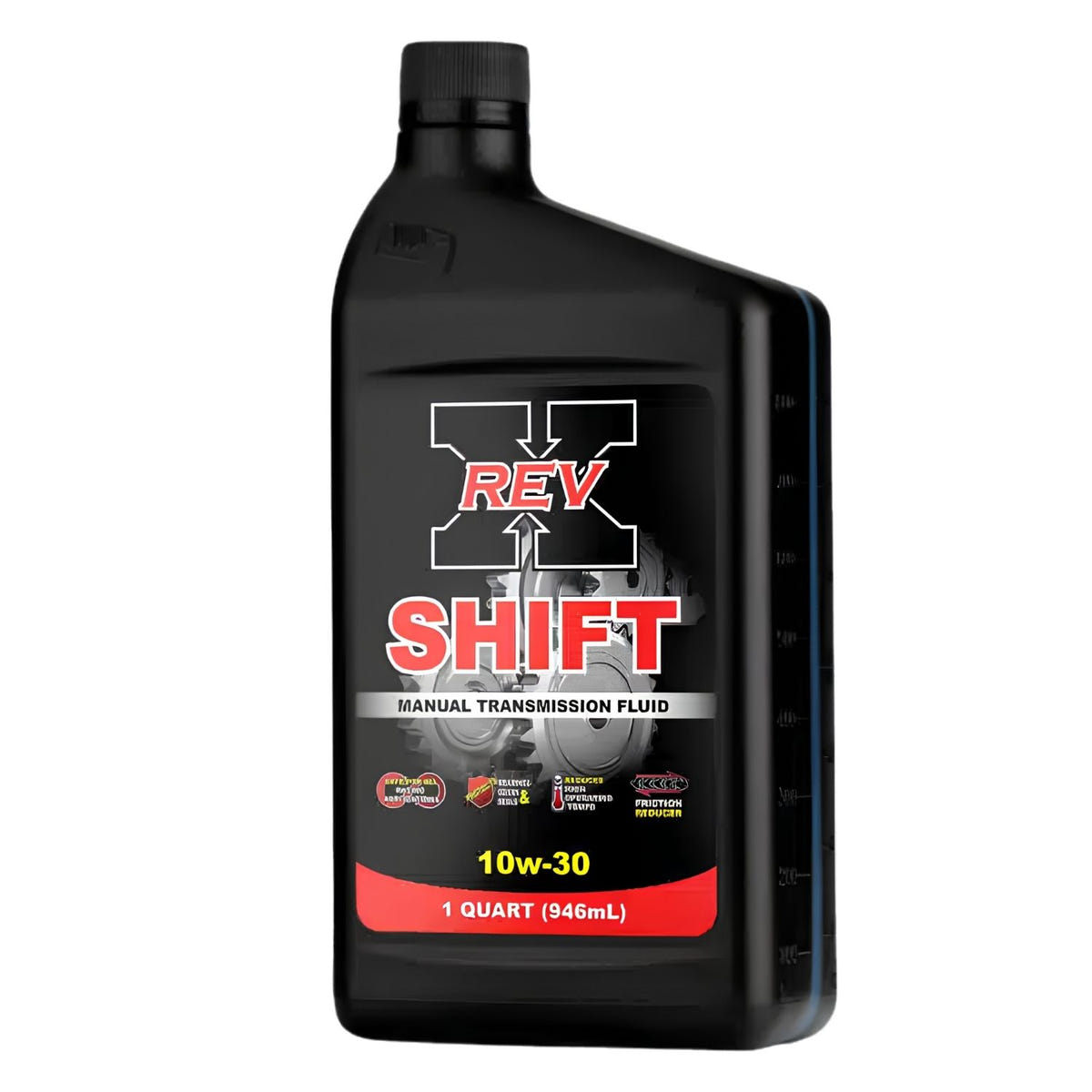 REV X SHIFT 10W30 Manual Transmission Fluid for smoother shifting, reduced friction, and gear protection
