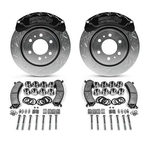 SSBC-USA B8-Brawler Direct Fit Front Caliper Disc Brake Upgrade Kit With DS Rotors for 18-20 Ford 3.0L Powerstroke F-150 4WD