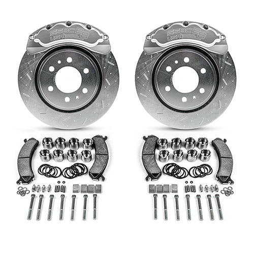 SSBC-USA B8-Brawler Direct Fit Front Caliper Disc Brake Upgrade Kit With DS Rotors for 18-20 Ford 3.0L Powerstroke F-150 4WD
