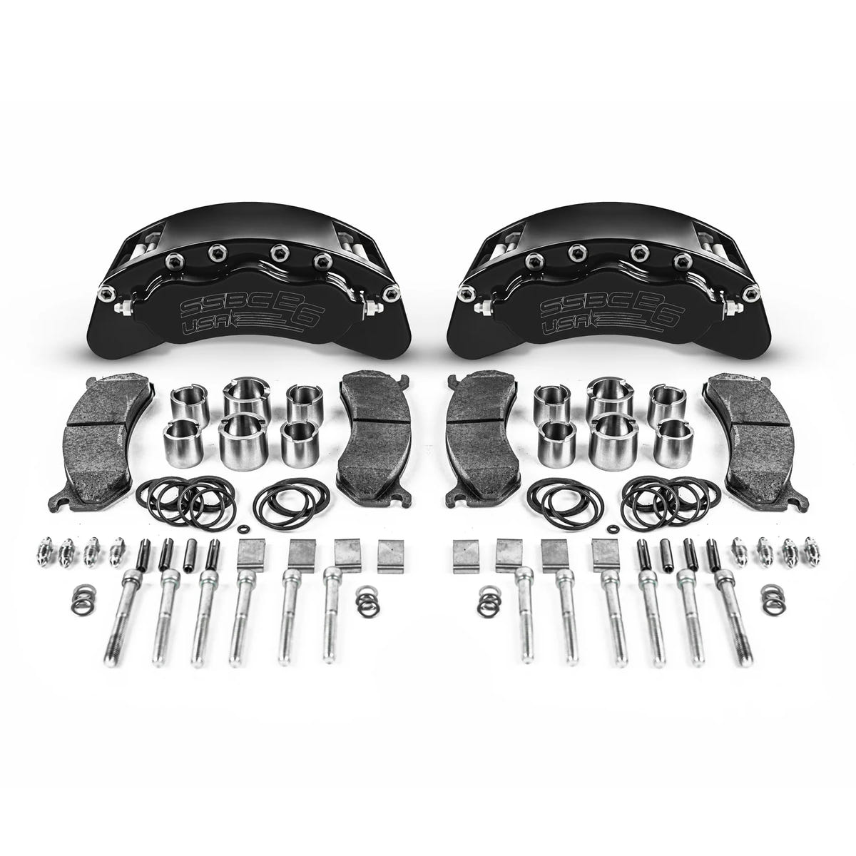 SSBC-USA B6-Brawler Direct Fit Rear Caliper Upgrade Kit for 18-20 Ford 3.0L Powerstroke F-150 4WD