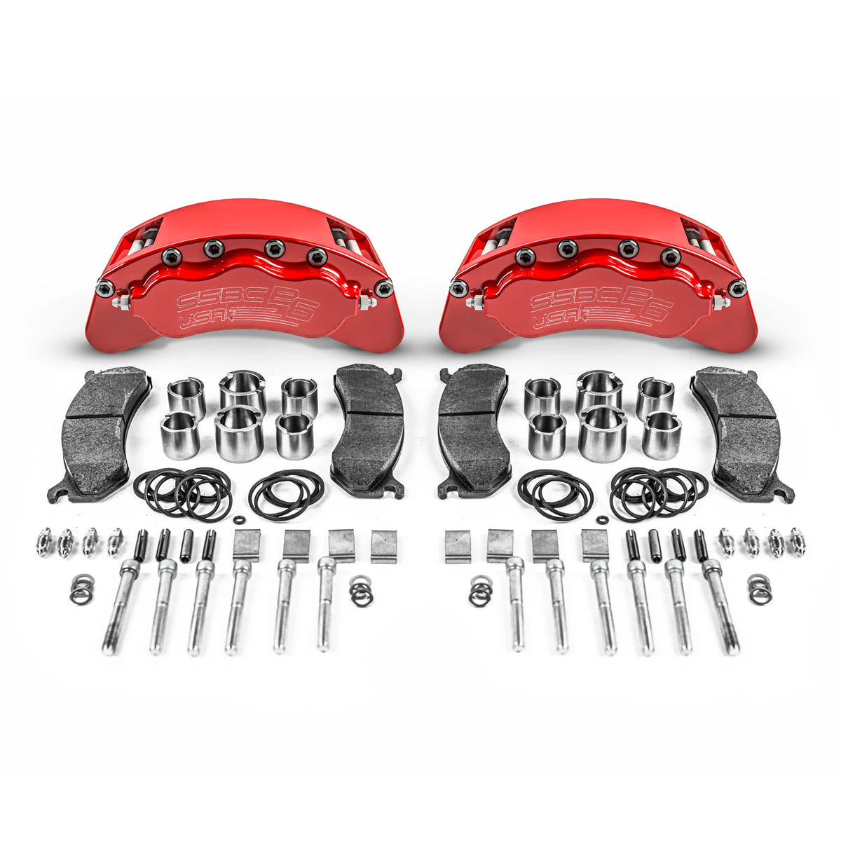 SSBC-USA B6-Brawler Direct Fit Rear Caliper Upgrade Kit for 18-20 Ford 3.0L Powerstroke F-150 4WD