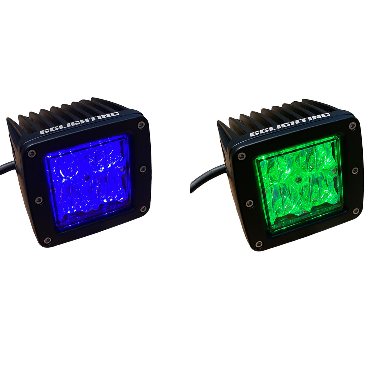 GGLighting Blue/Green Dual Color Off Road LED Pod