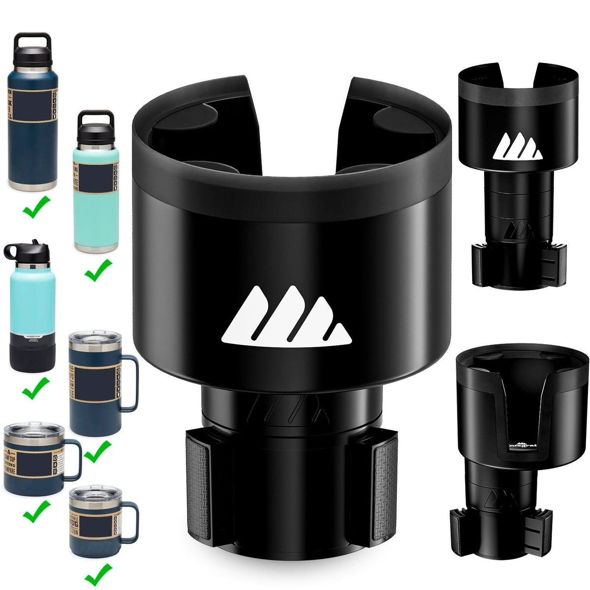 Universal Ultimate Expander cup holder adapter installed in a vehicle
