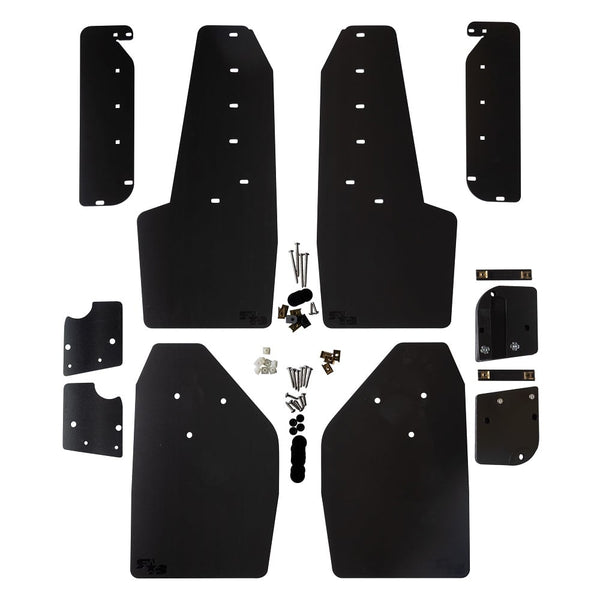 RokBlokz Black Mud Flaps (Set of 4) 17-23 Ford F250 / F350 SRW