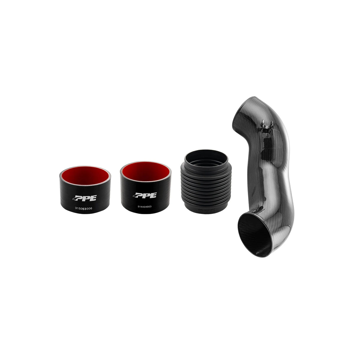 PPE dry carbon fiber airbox duct for smoother airflow and reduced restriction