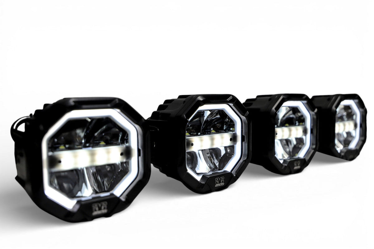 GG Lighting 4 Light U-Con Interlocking Off Road Light Bar