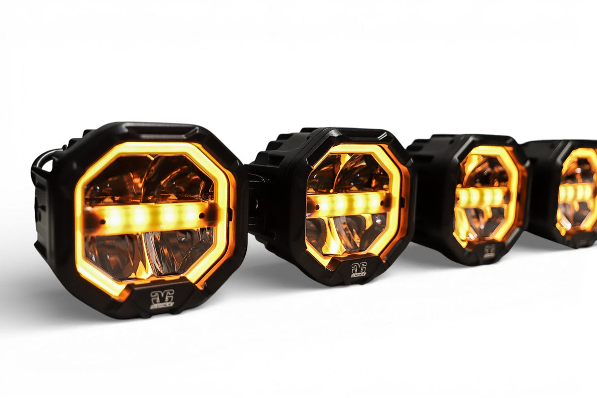 GG Lighting 10 Light U-Con Interlocking Off Road LED Pod Light