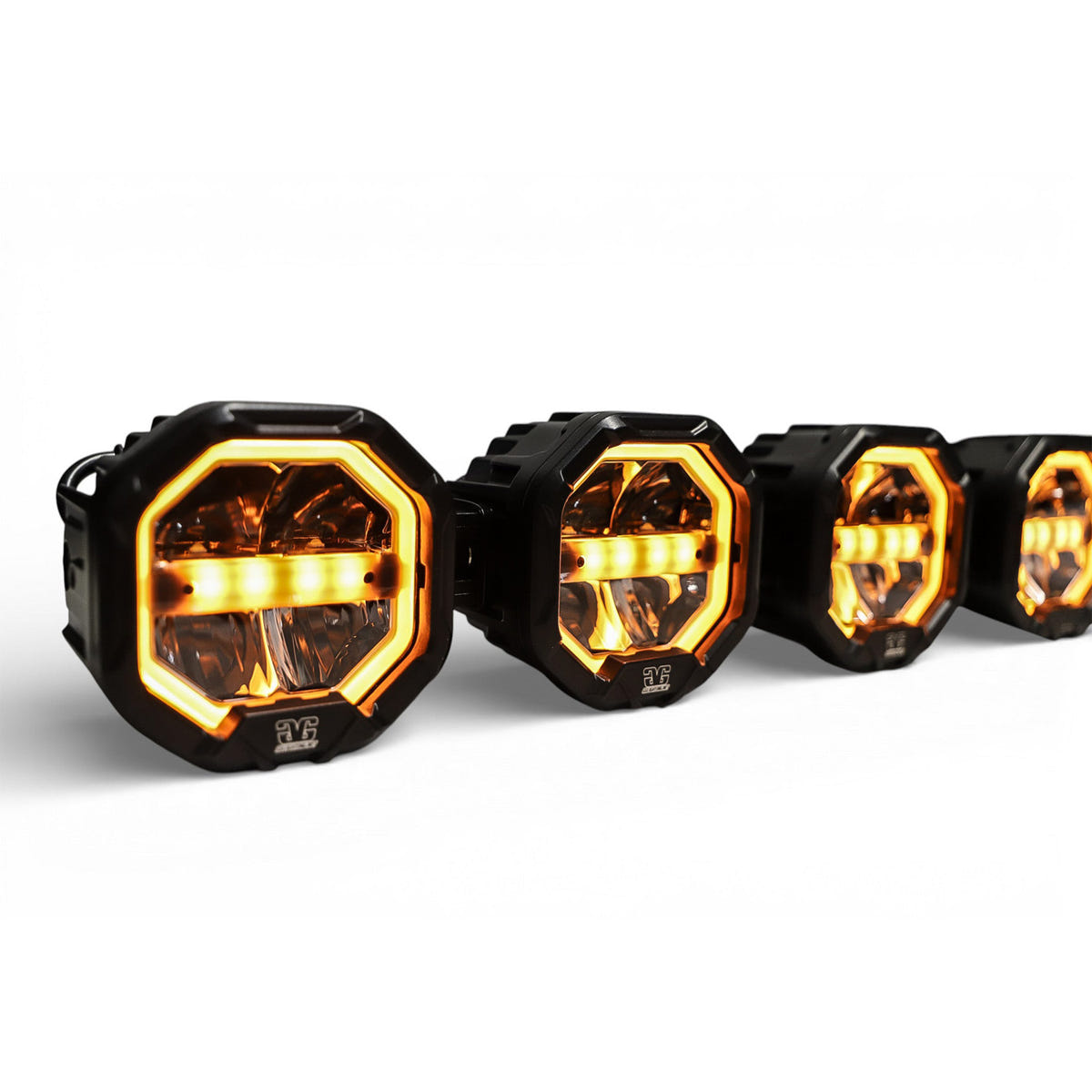 GG Lighting 5 Light U-Con Interlocking Off Road LED Light Bar