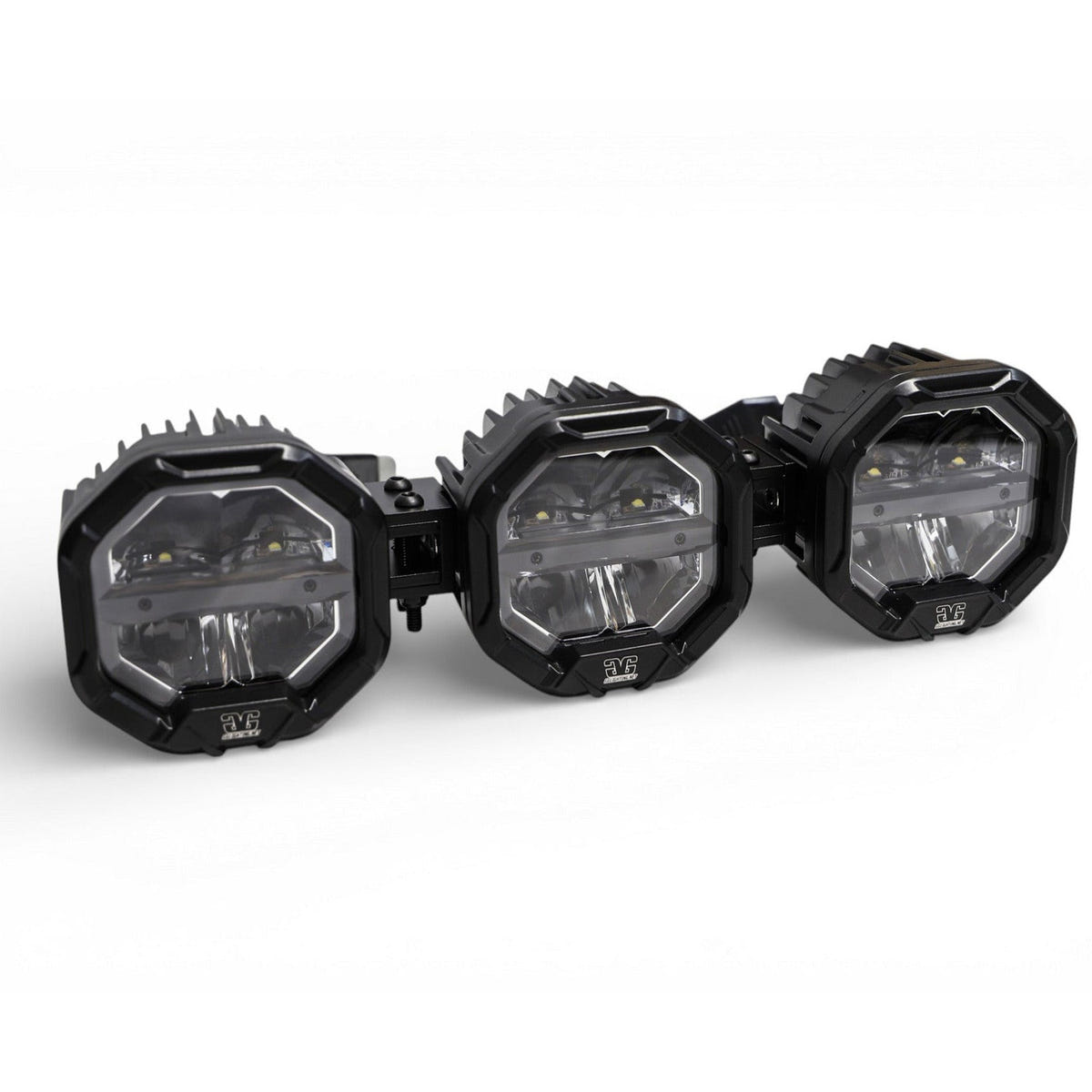 GG Lighting 3 Light U-Con Interlocking Off Road LED Light Bar