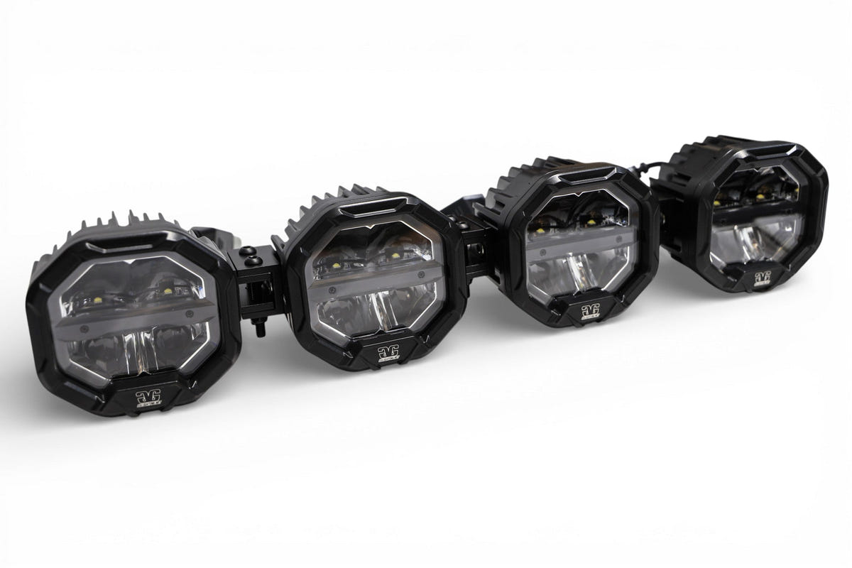 GG Lighting 4 Light U-Con Interlocking Off Road Light Bar