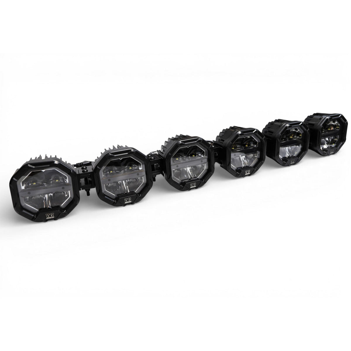 GG Lighting 6 Light U-Con Interlocking Off Road LED Light Bar