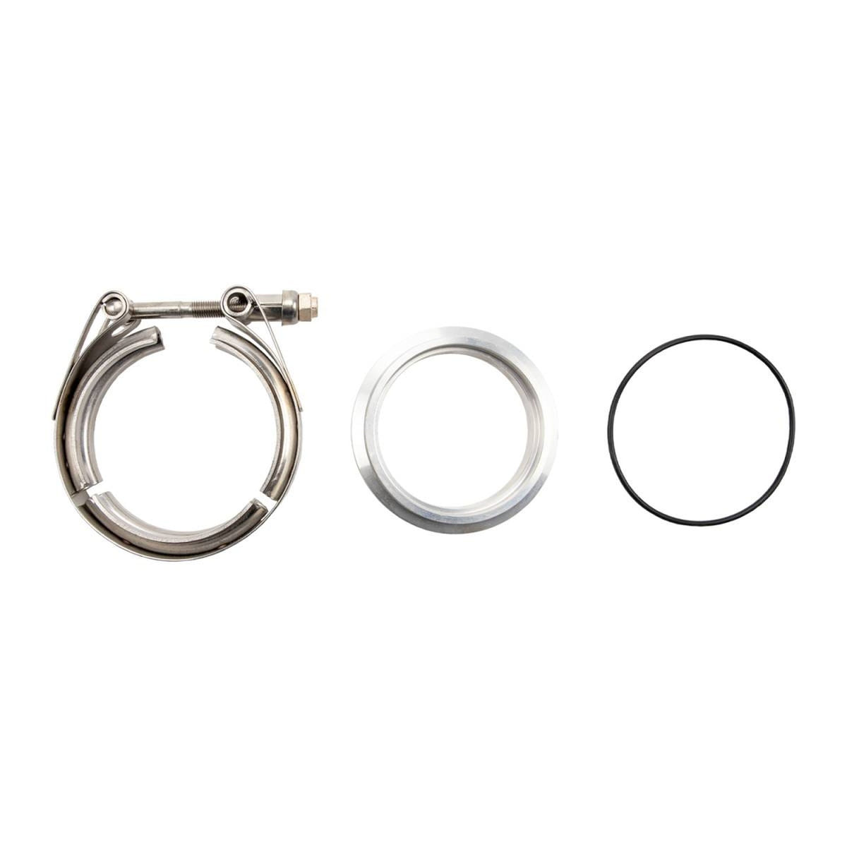 Wehrli Custom Fab Outlet Aluminum Flange and Clamp Kit VGT and S300SXE Outlet for for 04.5-2026 GM 6.6L Duramax