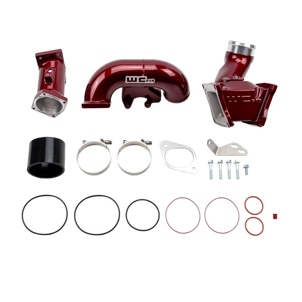 Wehrli Custom Fab High Flow 3" Y-Bridge Kit for 07.5-10 GM 6.6L Duramax LMM