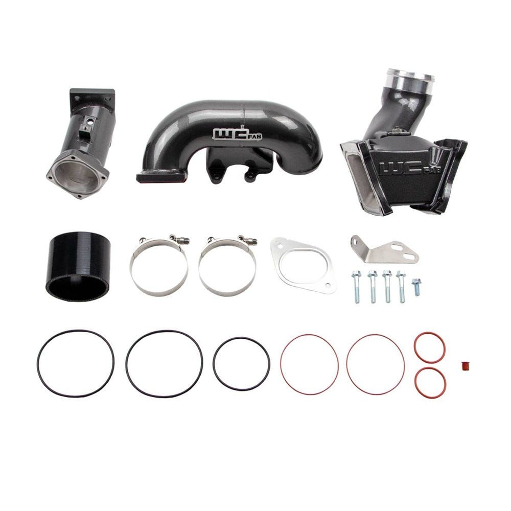 Wehrli Custom Fab High Flow 3" Y-Bridge Kit for 07.5-10 GM 6.6L Duramax LMM