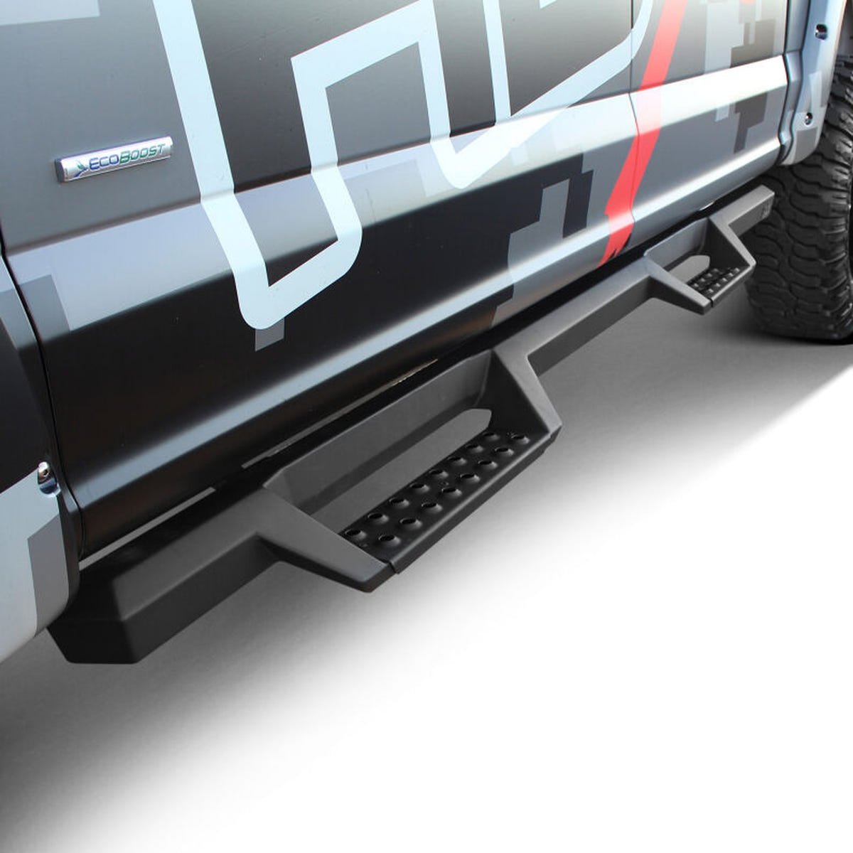 Westin HDX Drop Nerf Bars for 17-26 Ford Super Duty Crew Cab - Black and Stainless Steel