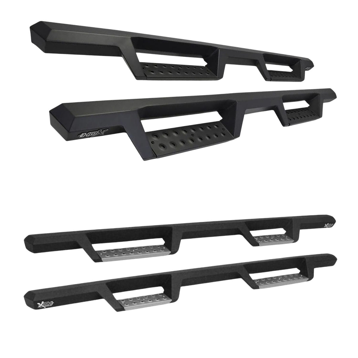 Westin HDX Drop Nerf Bars for 17-26 Ford Super Duty Crew Cab - Black and Stainless Steel