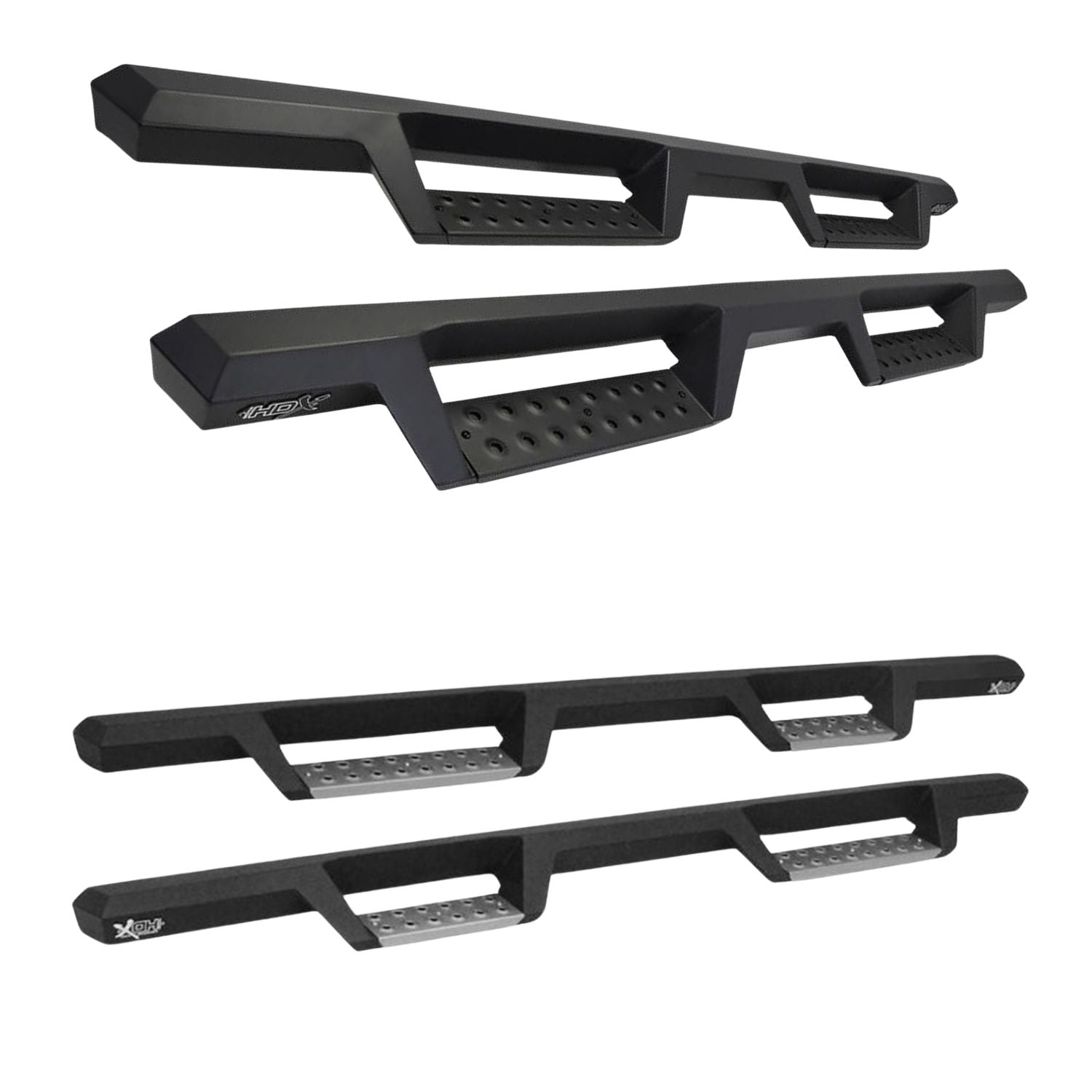 Westin HDX Drop Nerf Bars for 17-26 Ford Super Duty Crew Cab - Black and Stainless Steel