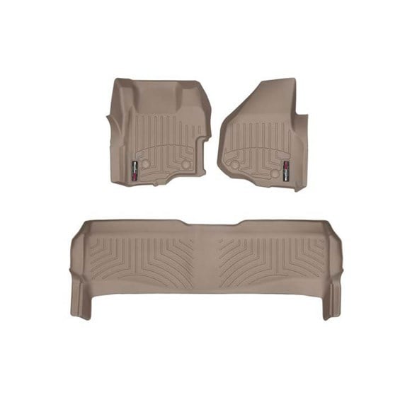 WeatherTech DigitalFit Floor Liner Set w and 2 Piece Front for 11-12 Ford SuperDuty Crew Cab
