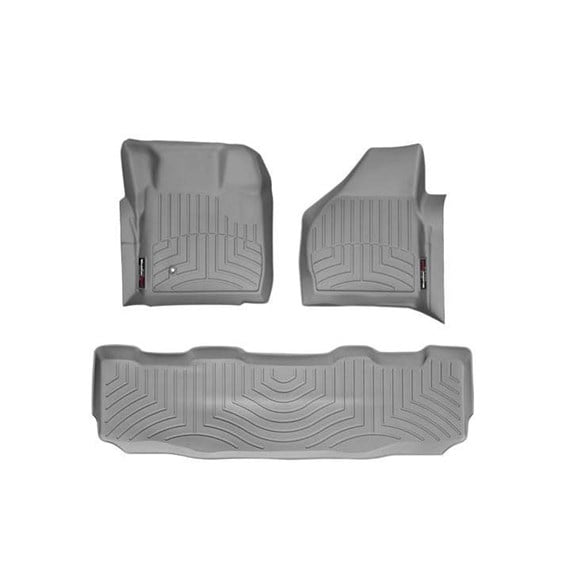 WeatherTech DigitalFit Floor Liner Set w and 2 Piece Front for 08-10 Ford SuperDuty Crew Cab