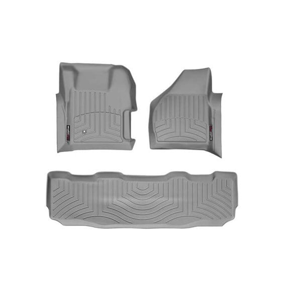 WeatherTech DigitalFit Floor Liner Set w and 2 Piece Front for 08-10 Ford SuperDuty Crew Cab