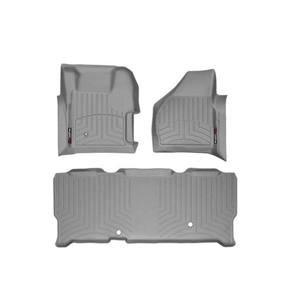 WeatherTech DigitalFit Floor Liner Set w and 2 Piece Front for 08-10 Ford SuperDuty Extended Cab