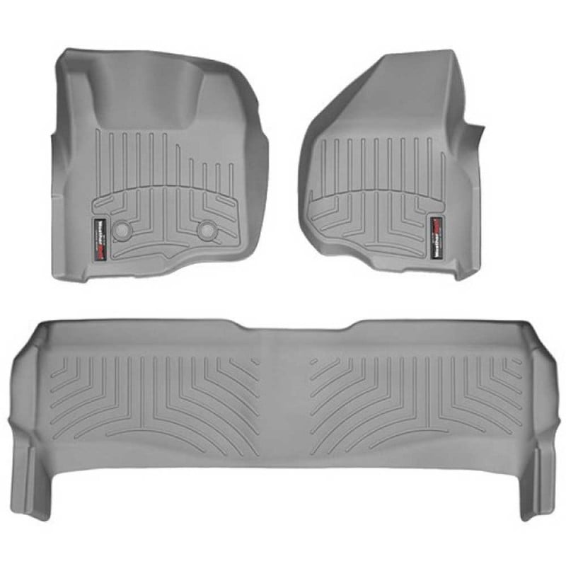WeatherTech DigitalFit Floor Liner Set w and 2 Piece Front for 11-12 Ford SuperDuty Crew Cab