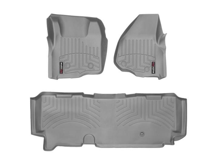 WeatherTech DigitalFit Floor Liner Set w and 2 Piece Front for 11-12 Ford SuperDuty Extended Cab