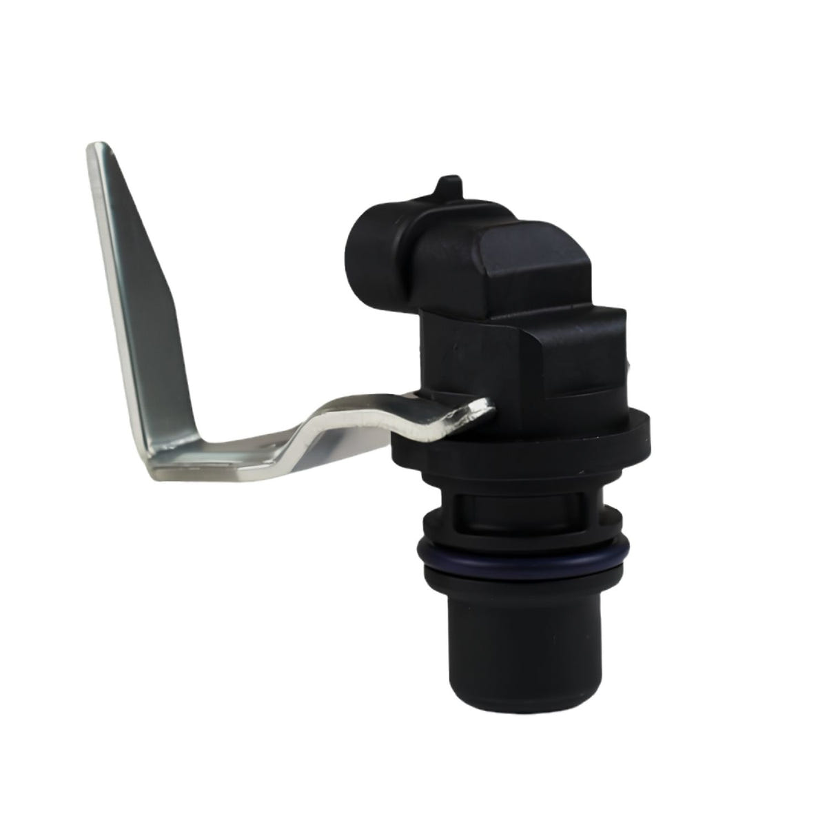 XDP XD1037 camshaft position sensor with black electrical connector and metal mounting bracket