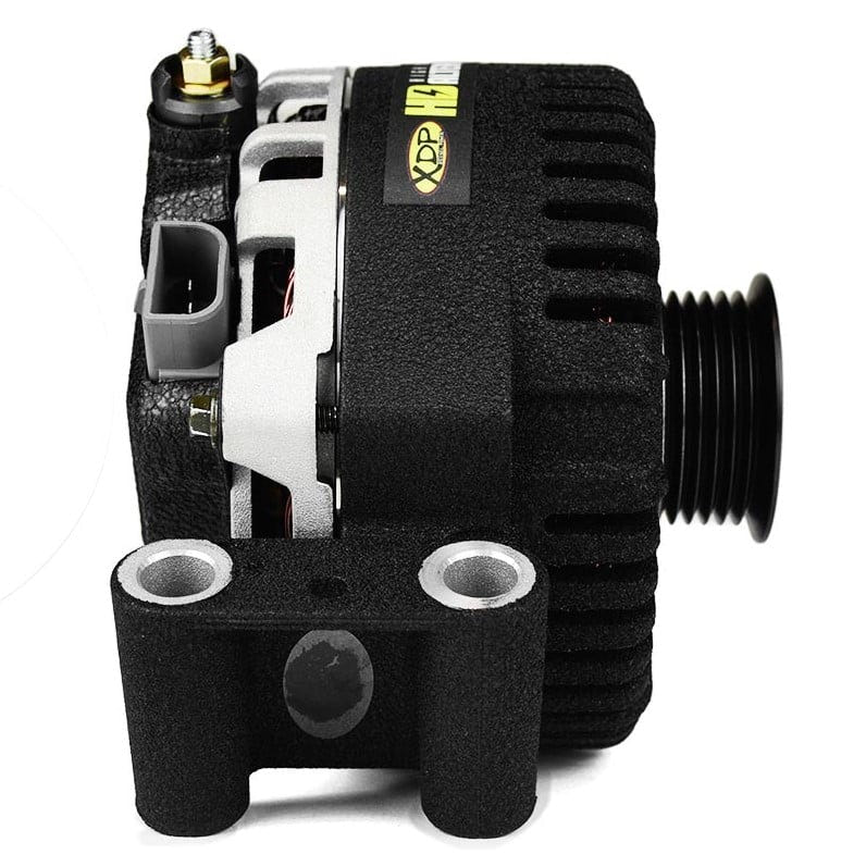 XDP XD358 Wrinkle Black HD High Output Secondary Alternator for 03-07 Ford 6.0L Powerstroke
