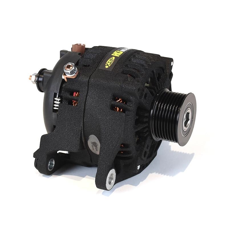 XDP XD512 Wrinkle Black HD High Output Alternator for 03-07 Dodge Ram 5.9L Cummins