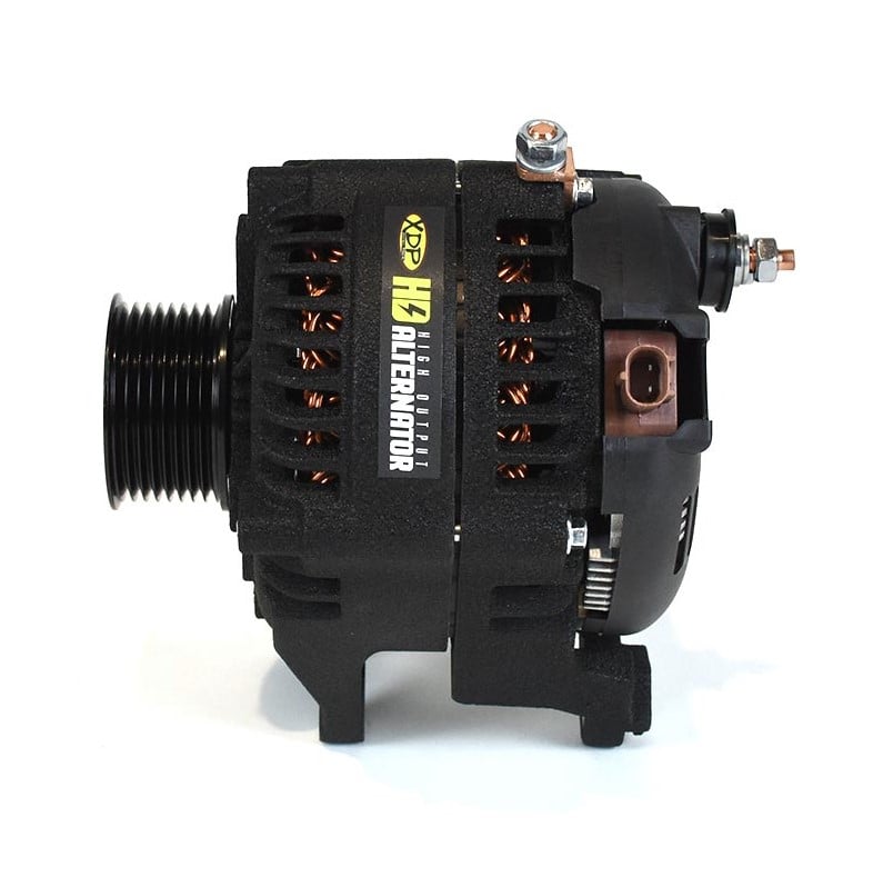 XDP XD512 Wrinkle Black HD High Output Alternator for 03-07 Dodge Ram 5.9L Cummins