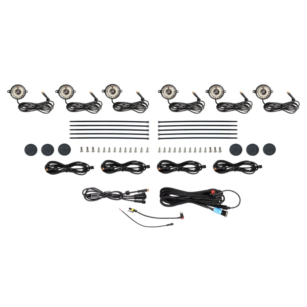 Morimoto Rock Light Kit color and size White 6 PC