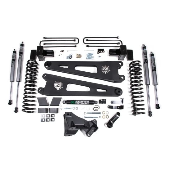 Zone Offroad 4" Radius Arm Suspension Lift Kit for 17-19 Ford 6.7L Powerstroke F-250 and 350