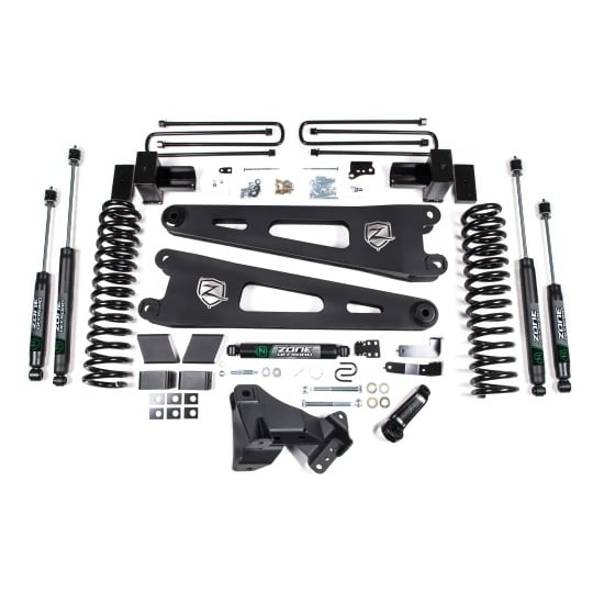 Zone Offroad 4" Radius Arm Suspension Lift Kit for 17-19 Ford 6.7L Powerstroke F-250 and 350