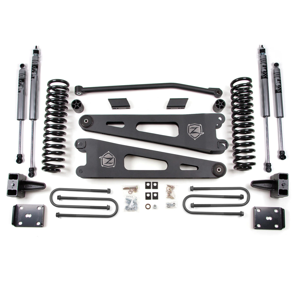 Zone Offroad 4" Radius Arm Suspension System for 11-16 Ford 6.7L Powerstroke