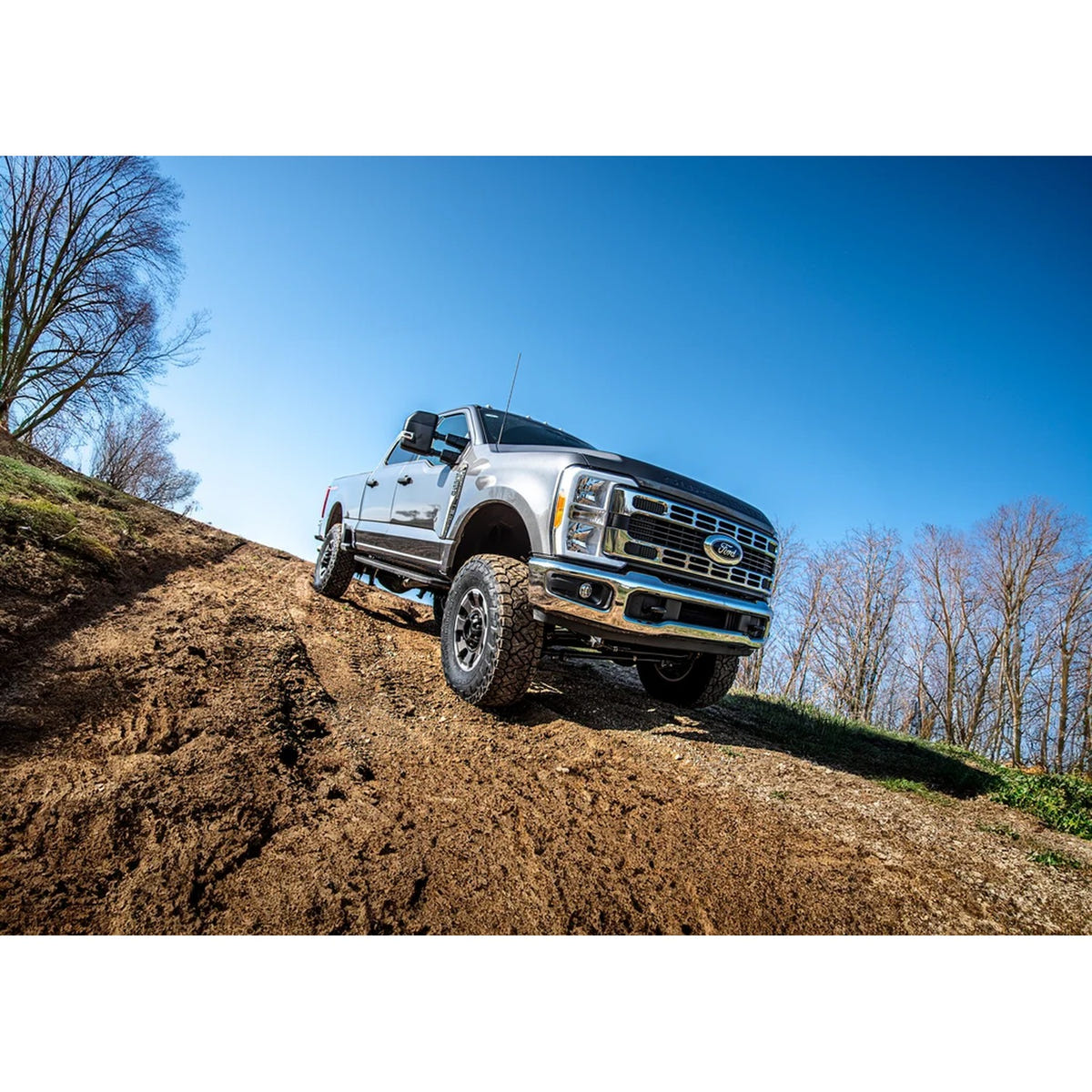 Zone Offroad Ride Height Sensor Relocation Bracket Kit 5-7" Lift With Zone Radius Arm 23-26 Ford F-250/F-350/F-450 4WD
