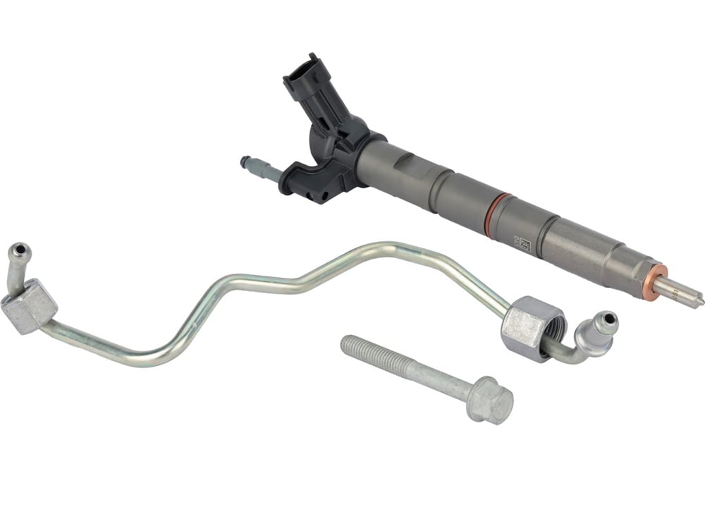 Alliant Power Fuel Injector With Line &amp; Bolt Kit 11 16 GM 6.6L Duramax LML