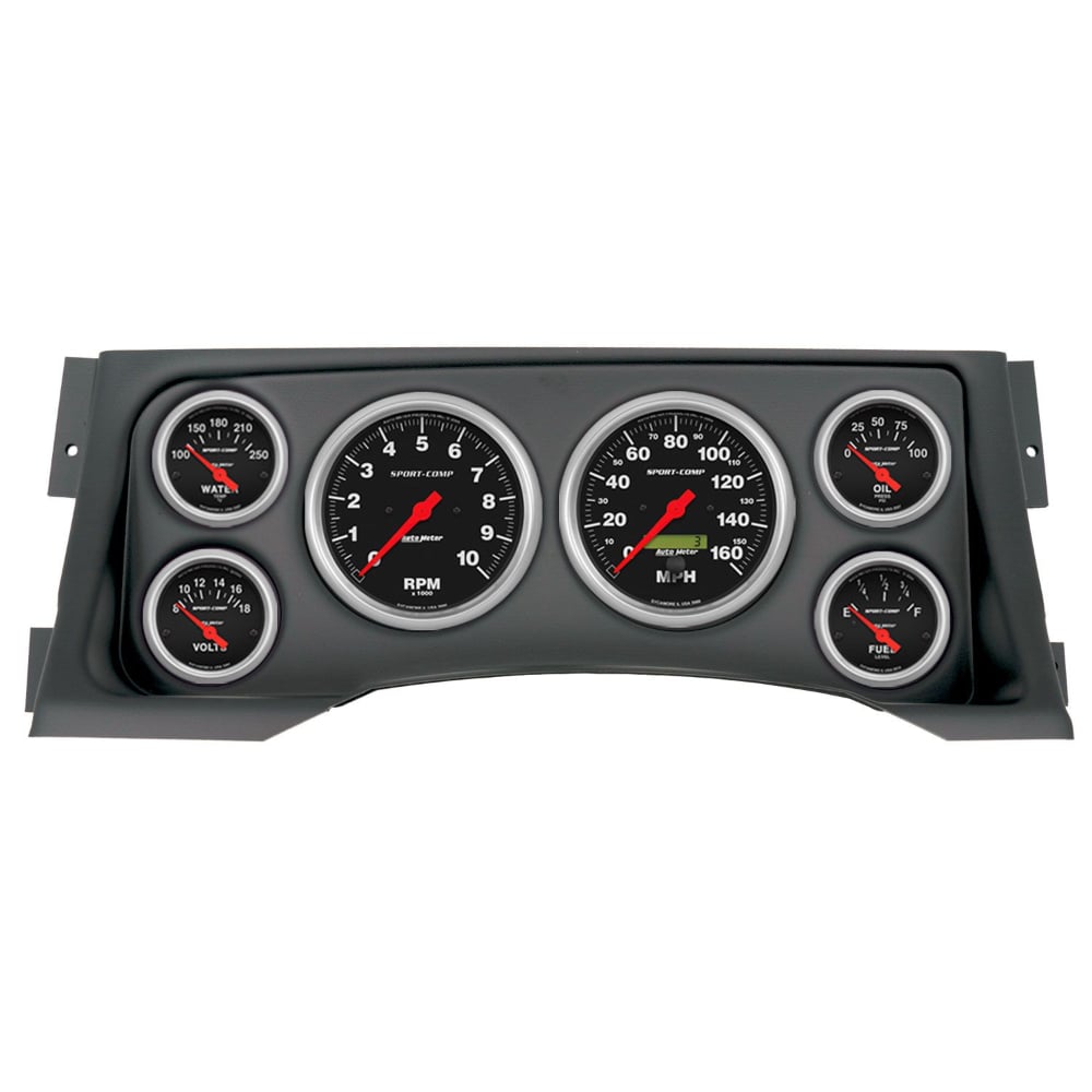 Auto Meter Sport Comp 6 Piece Gauge Kit for 95-98 GM 6.5L Detroit