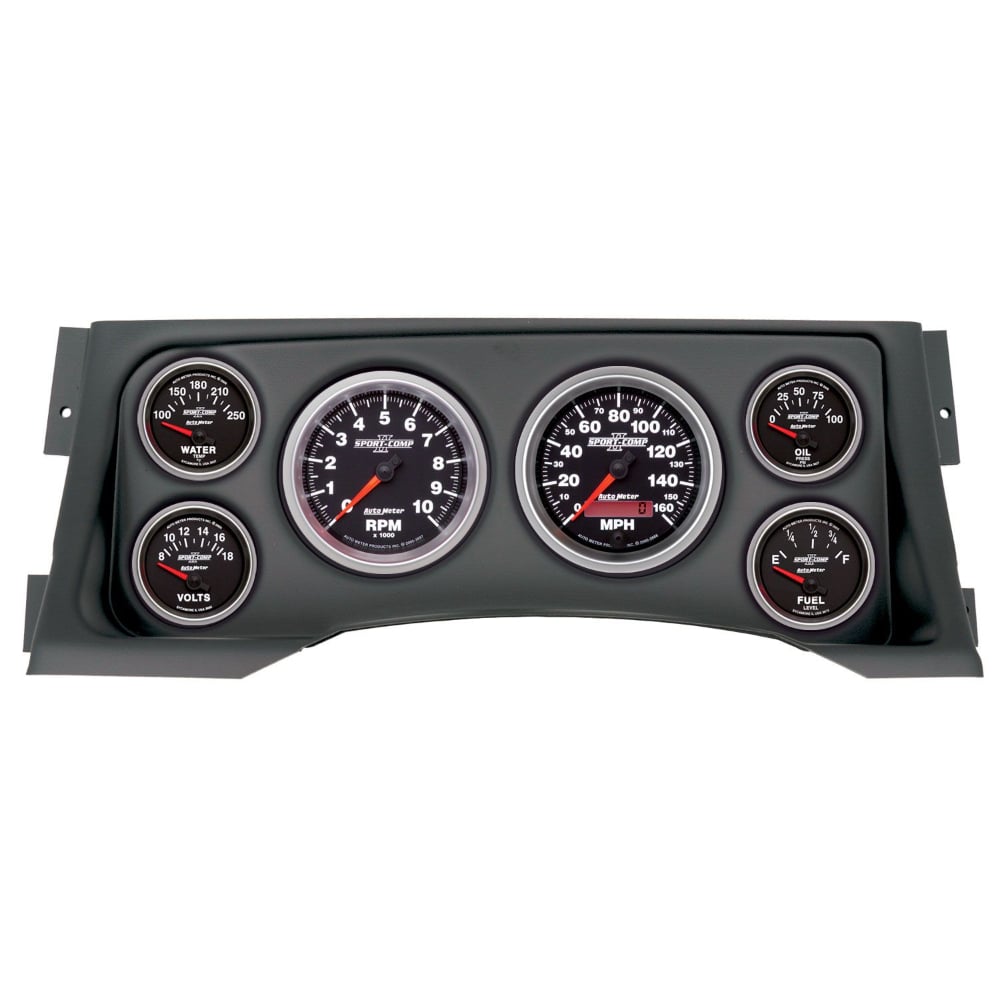 Auto Meter Sport Comp 6 Piece Gauge Kit for 95-98 GM 6.5L Detroit