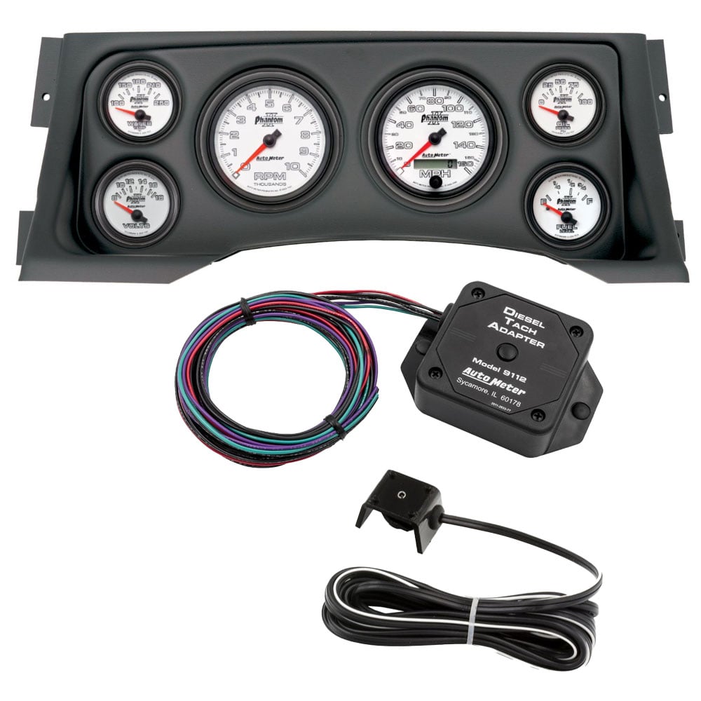 Auto Meter InVision Direct Fit LCD Digital Dash Kit for 95-98 GM 6.5L Detroit
