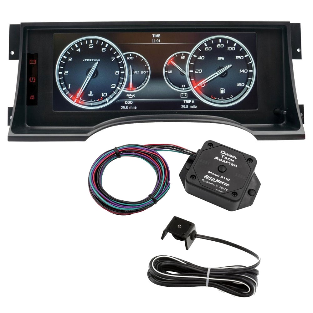 Auto Meter InVision Direct Fit LCD Digital Dash Kit for 95-98 GM 6.5L Detroit
