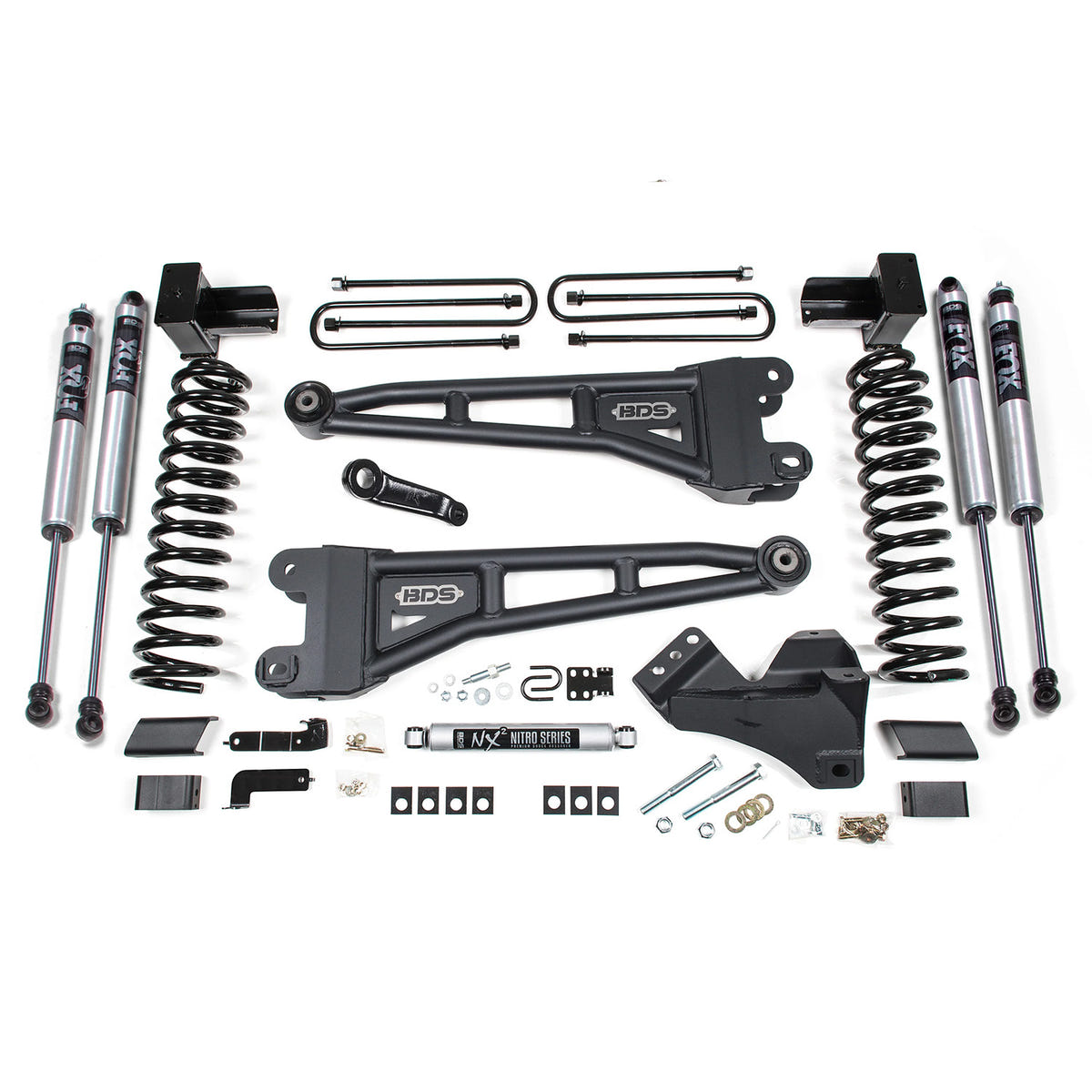 BDS Suspension 5" Radius Arm System for 20-22 Ford 6.7L Powerstroke F250 and 350 4WD