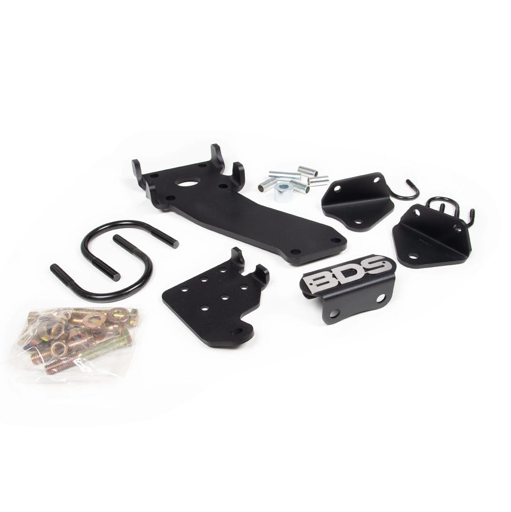 BDS Suspension Dual Steering Stabilizer Mount Kit for 08-13 Ram 2500 for 08-12 3500 4WD T-Style Steering