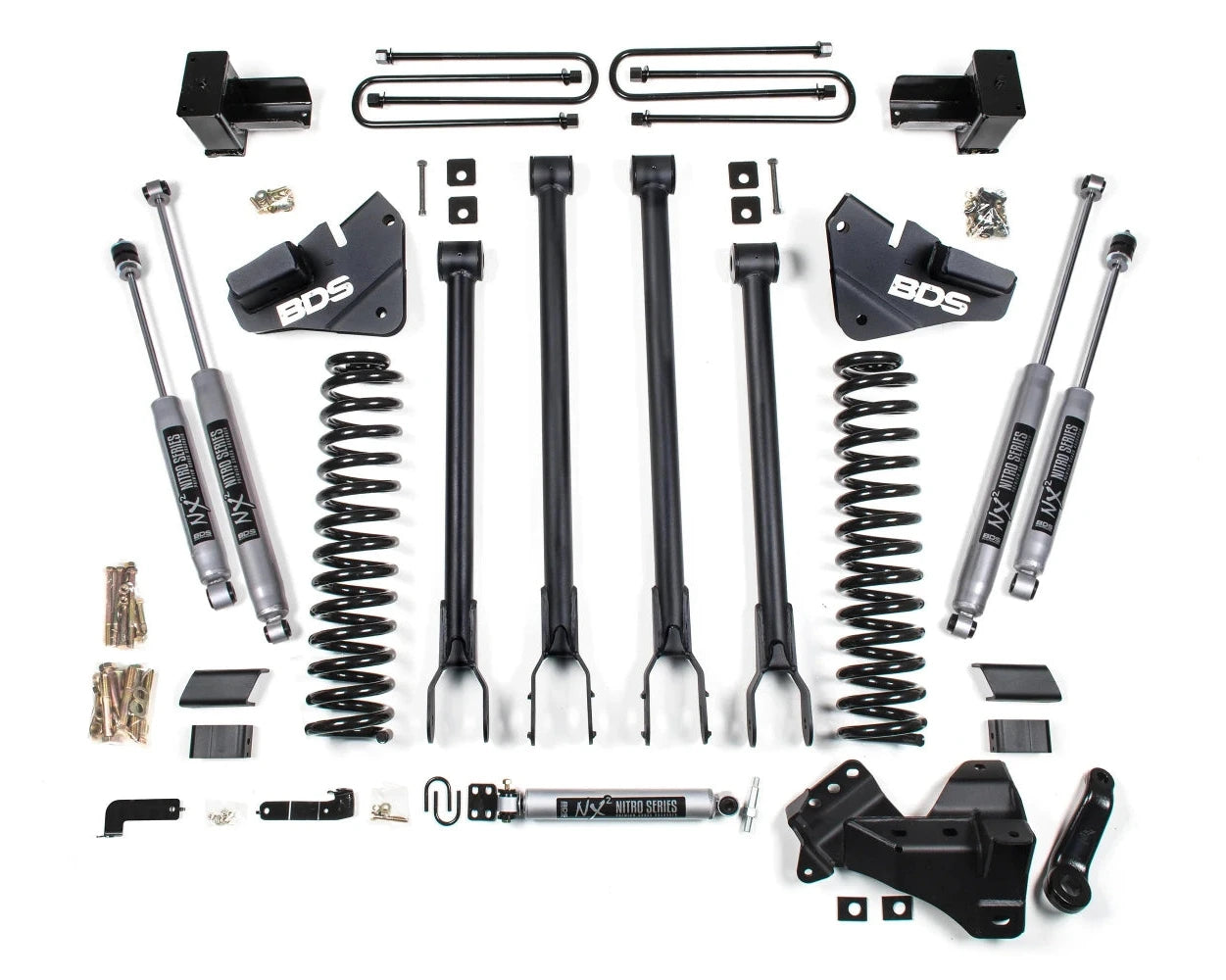 BDS Suspension 4" 4-Link Arm System for 17-19 6.7L Ford Powerstroke