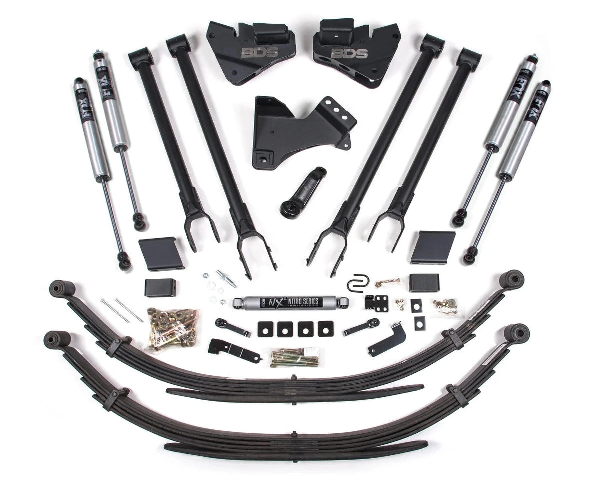 BDS Suspension 4" 4-Link Arm System for 17-19 6.7L Ford Powerstroke